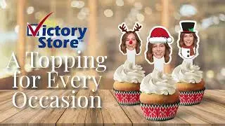 Sweet Delights Unleashed: Custom Photo Christmas Cupcake Toppers for Festive Treats!
