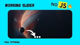 Html CSS Slider || NO JavaScript