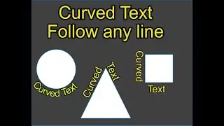 Affinity designer  Curved Text follow any object or line.