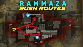 BEST Modern Warfare Search and Destroy Rush Routes on RAMMAZA! (MW SnD Tips)
