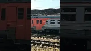 Подача под посадку электропоезда Самара - Курумоч на вокзал Самары