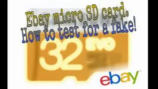 Ebay fake SD card, don't get caught!