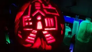 Fun with Carving a Pumpkin 2014