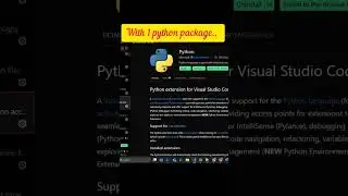 How to install python packages in Vscode 