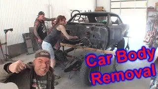 1967 Pontiac GTO Car Body Removal - What A Pile Of CRAP!