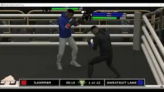 Full Fight in Real Boxing Simulation