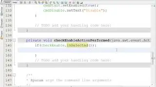 JAVA  31 SH6 how to setEnable use CheckBox