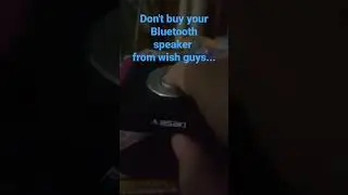 Don't buy your Bluetooth speaker from wish guys... #bluetoothspeaker #lol #memes #keşfet #covid19