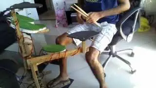 Teste da Bateria Eletrônica Caseira - módulo caseiro