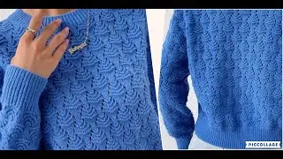 Очень красивый узор для  джемпер, кардигана, безрукавки..