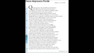 Elena rimprovera Paride, Iliade, 3, vv. 421-450