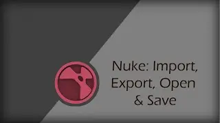 Nuke: Import, Export, Open and Save