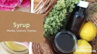 Natural Syrup with Herbs, Lemon, and Honey | For Dry Cough and Flu Symptoms