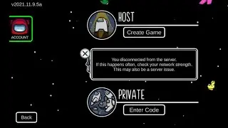 How to Fix Among us disconnected from server