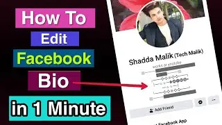 How to edit Bio information in Facebook Profile - make stylish facebook bio