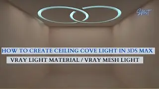How to use vray light material in 3ds max | Cove light | Tamil | SMT
