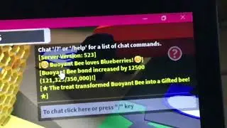 GIFTED BUOYANT BEE IN 250 BLUEBERRIES! roblox bss