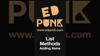 [Day 56] Add Items to a List using List Methods in Python | Dark Mode 