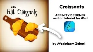 Affinity Designer for iPad vector art Tutorial: Croissant