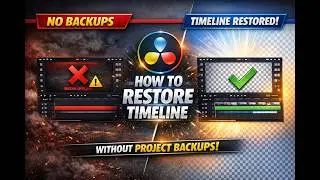 Restore Lost Timeline in DaVinci Resolve (No Backup Needed)