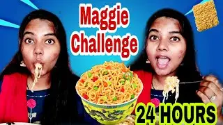 OMG🍜🍜 I ate only *MAGGIE* for 24 HOURS Challenge in [TAMIL] | 24 Hours Food Challenge| Ispade Rani