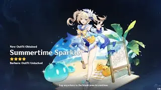I Claimed The Free Barbara Summer Skin | Genshin Impact