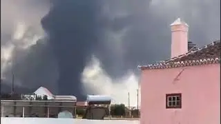 Urgente la palma explosão e risco de tsunami vulcão explodiu com 5 boca