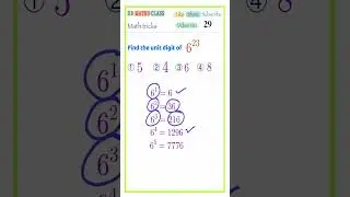 FIND THE UNITS DIGIT OF 6^23 || HOW TO FIND UNITS DIGIT