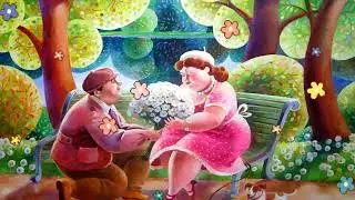 Милые толстушки  , в работах  художницы  Анны Савельевой-Варелла, painting.