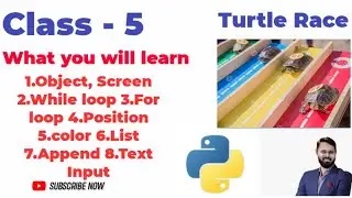 How to move object in python. while and for loop in python