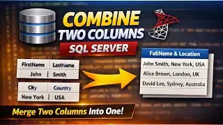 How to  combine two columns into one column SQL server?