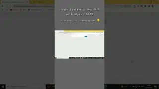 Login System in PHP with Mysql 2022 | 