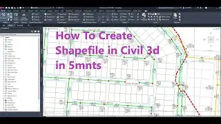 how to create shapefile in civil 3d in 5mnts Lecture in English