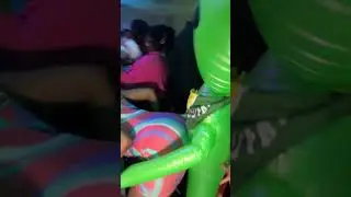 Twerking it with her Alien Dance Partner! #shorts #soca #trinidad