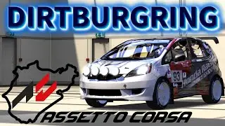 HONDA FIT RALLY CAR lap on the UNPAVED Nurburgring Nordschleife? Onboard
