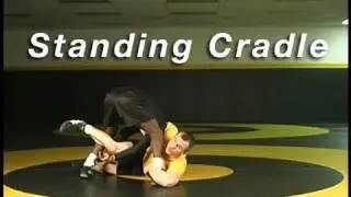Standing Cradle Defense to High Crotch - Cary Kolat Wrestling Moves