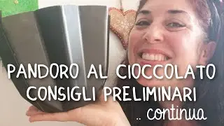 PANDORO AL CIOCCOLATO , consigli preliminari