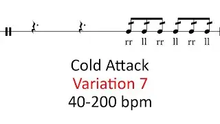 Cold attack (var 7) | 40-200 bpm sheet music