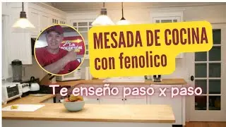 Como hacer una mesada con fenolico #construccioneconomica #construction #construção