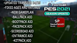 Pes 2021 Option File | Smoke Patch 2024/2025 | Patch 23/24 | Bootpack Ballpack Kitpack Facepack