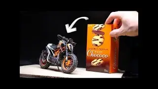 Hyper realistic paper art KTM DUKE 390/No modeling software,No machine.-Paper modelling-