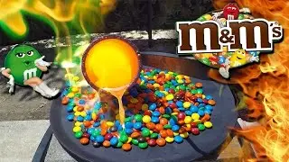 Molten Copper vs M&M's Candy