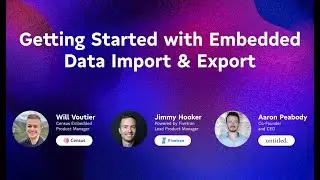 Getting Started with Embedded Data Import and Export