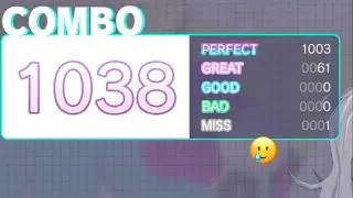 Watch me almost get full combo in a level 27 song