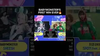 BABYMONSTER's FIRST WIN EVER! #babymonster #sheesh #asa #chiquita #rami #rora #pharita #ahyeon #ruka