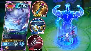 EXP LANE AULUS 1000% TANK AND MAX DAMAGE BUILD IS INSANE - GUIDE AULUS BEST BUILD AND EMBLEM 2025