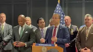 May 16th 2024 125th Street BID Security Review  Councilmember Oswald Feliz along with Mayor Adams