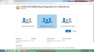 SalesForce Integration With GoToMeeting