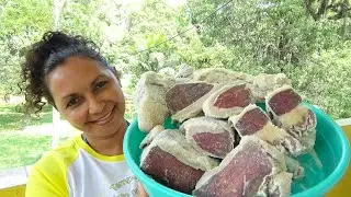 É TÃO FÁCIL FAZER CARNE DE SOL EM CASA I FICA UMA DELÍCIA I FIZ ACEBOLADA COM BAIÃO PRA ACOMPANHAR