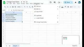 How to Change Text Case in Google Sheets | Uppercase, Lowercase, Title Case, Sentence Case Easily